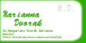 marianna dvorak business card